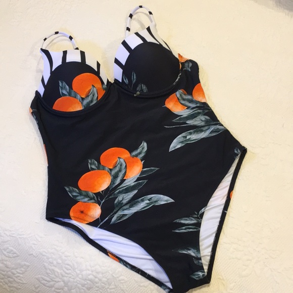 Cupshe Other - Cupshe orange angel print one piece swimsuit 6